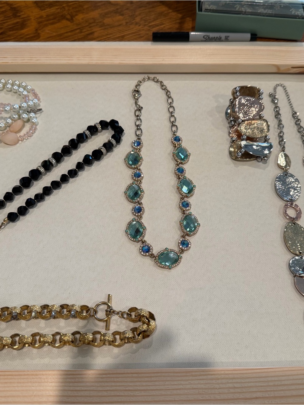 Lot of 6 Statement Necklaces — Costume